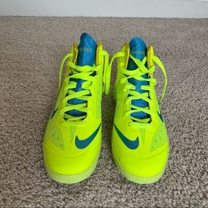 Nike Hyperfuse 2013 Volt Vivid bright blue - citron Sneaker Shoes Size 7 Youth